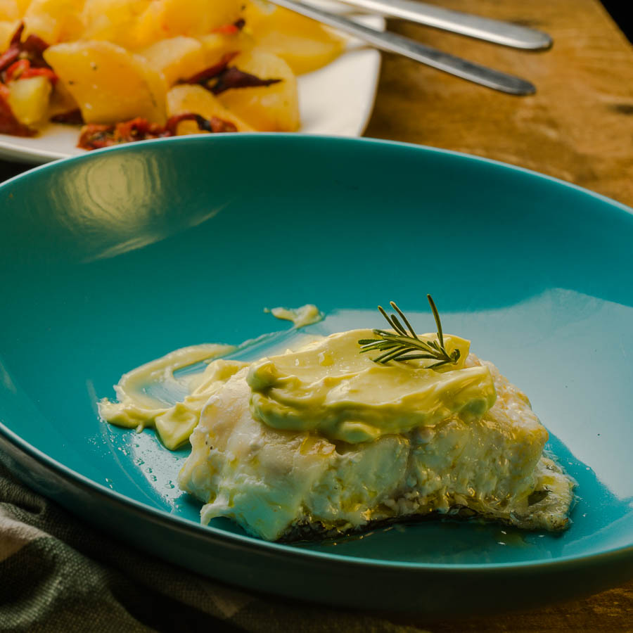 bacalao confitado con patatas